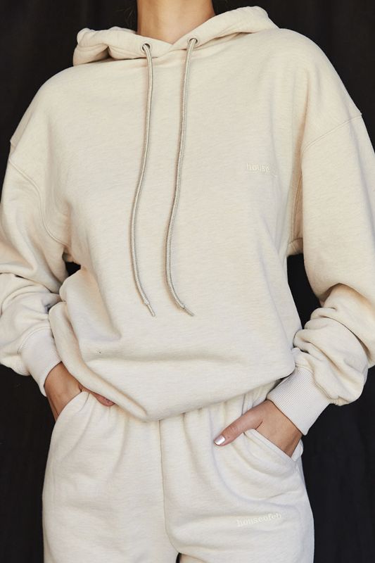 Beige House Of Cb Oversized Hoodie | UDS-315469