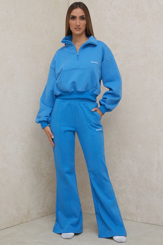 Blue House Of Cb Flared Leg Track Pants | FAJ-924867