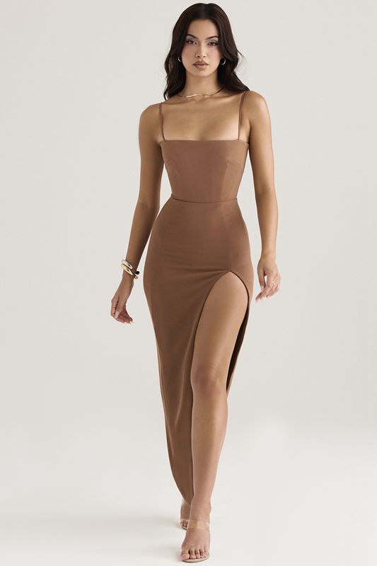 Brown House Of Cb Maxi Dress | MGI-132847