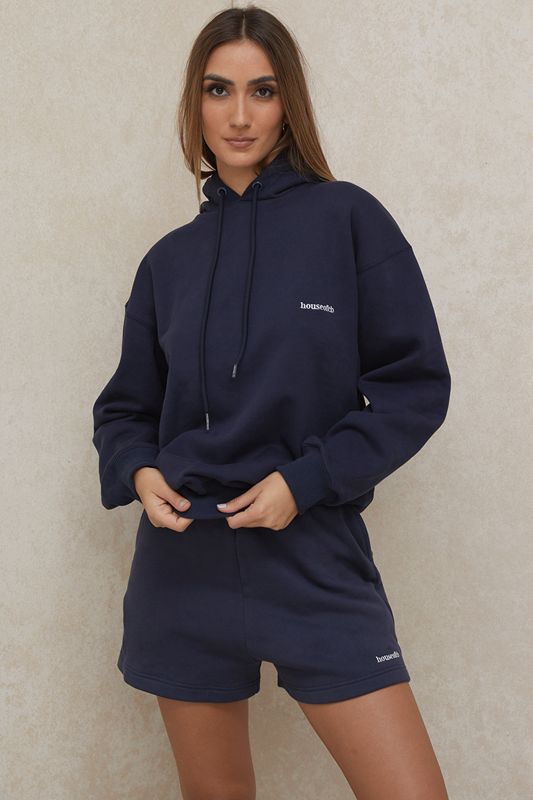 Navy House Of Cb Oversized Hoodie | VYR-250891