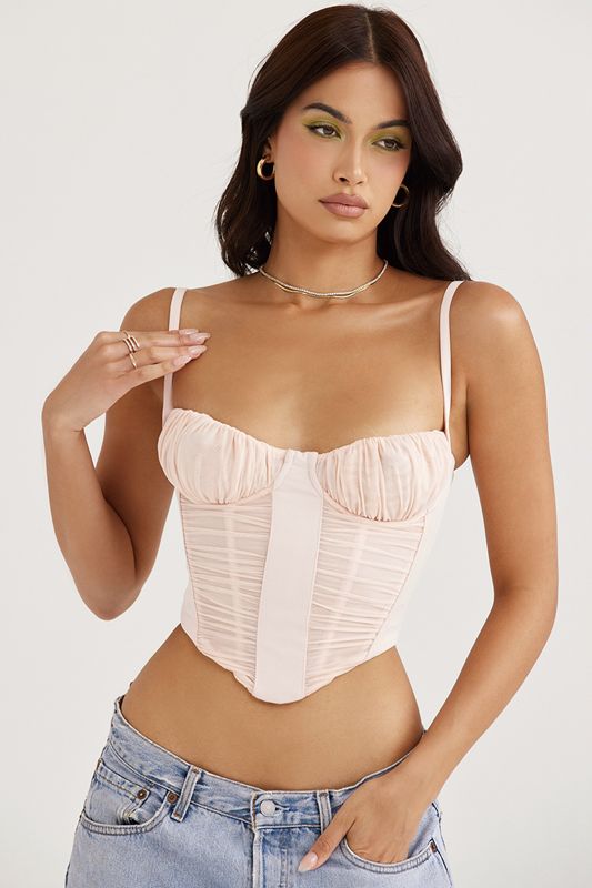 Pink House Of Cb Gathered Corset | SVQ-462018