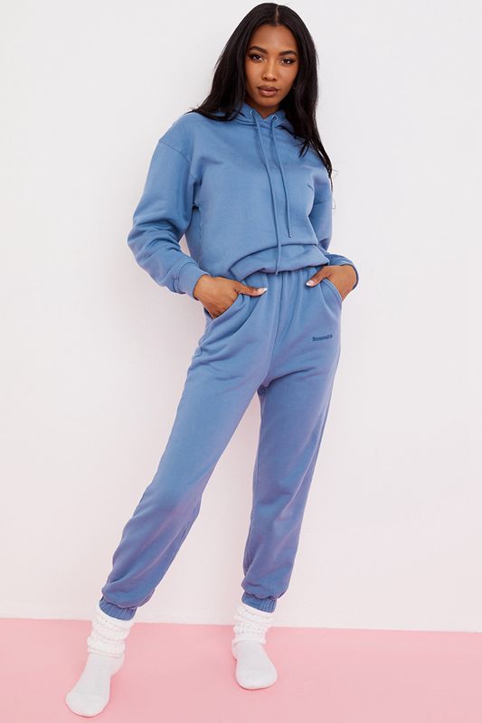 AZURE House Of Cb Fleece Back Jogging Pants | ILG-803795