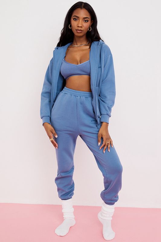 AZURE House Of Cb Fleece Back Jogging Pants | ILG-803795