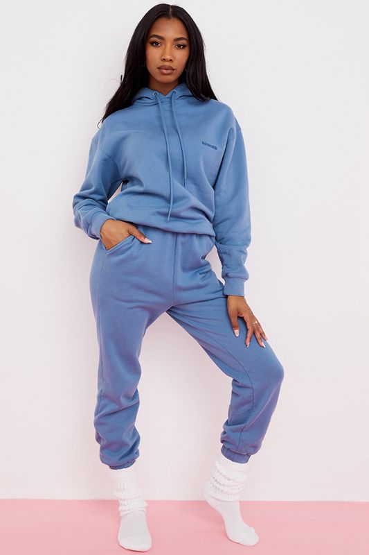 AZURE House Of Cb Fleece Back Jogging Pants | ILG-803795