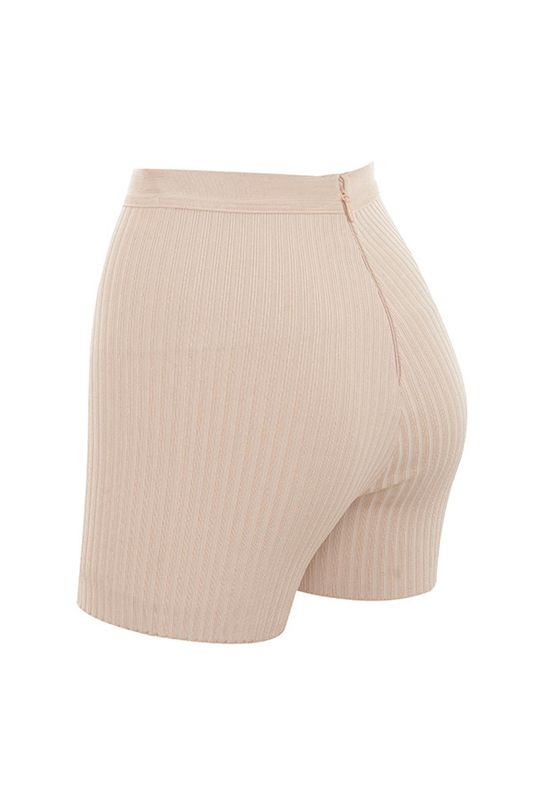 Beige House Of Cb Bandage Shorts | BVC-695473