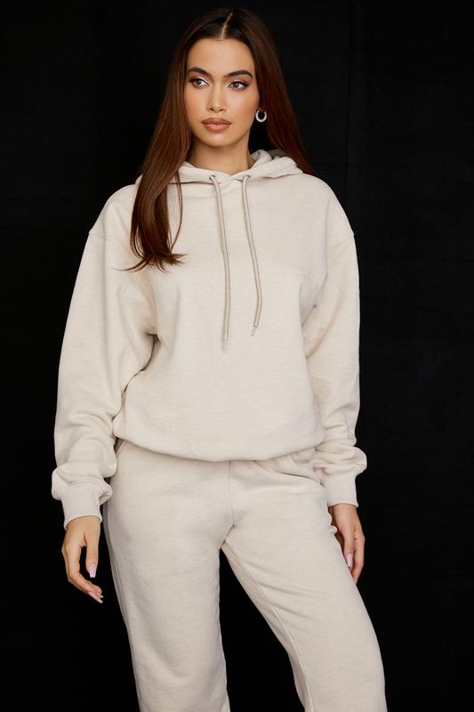 Beige House Of Cb Oversized  Hoodie | UDS-315469