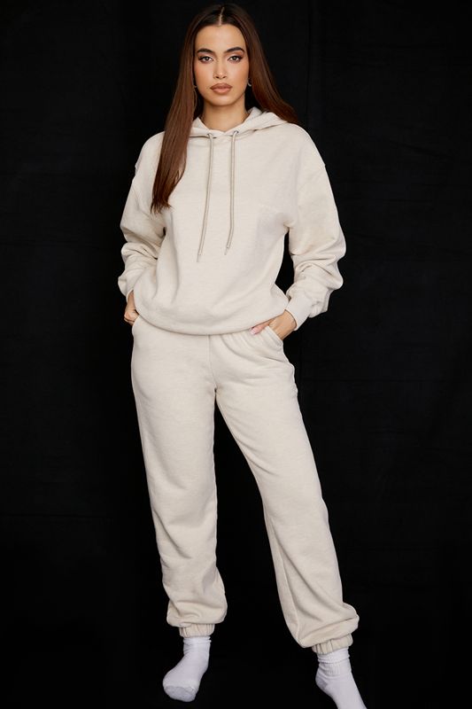 Beige House Of Cb Oversized  Hoodie | UDS-315469