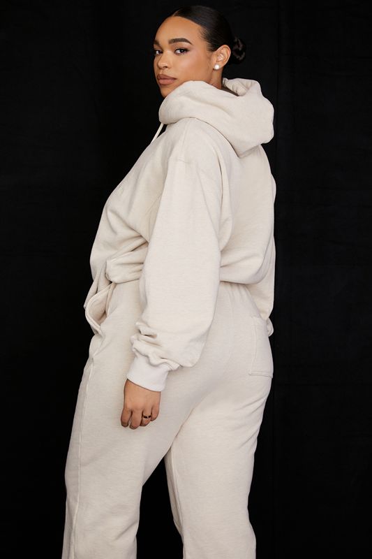 Beige House Of Cb Oversized  Hoodie | UDS-315469