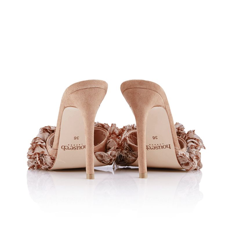 Beige House Of Cb Ruffle  Heels | DPS-648051