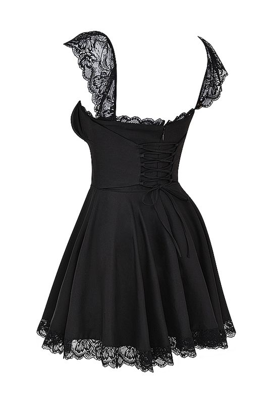 Black House Of Cb A-Line Mini Dress | XVG-687241