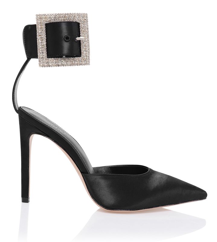 Black House Of Cb Crystal Buckle Pumps | DEP-315846