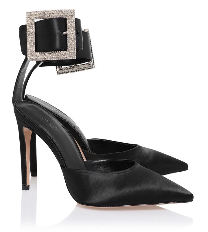 Black House Of Cb Crystal Buckle Pumps | DEP-315846