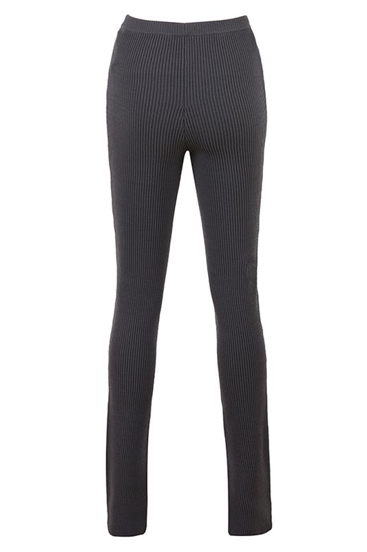 Black House Of Cb Grey Ribbed Knit Leggings | HNS-219048