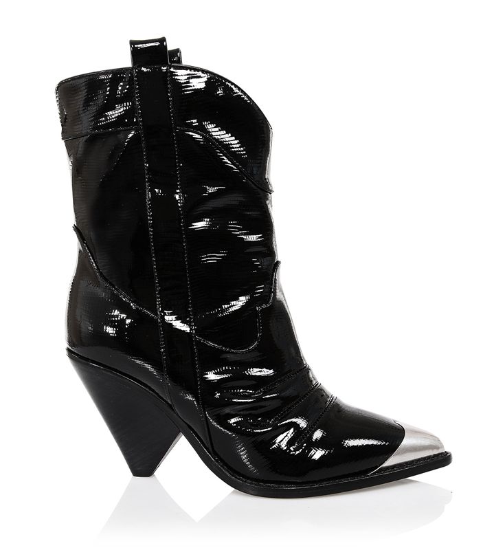 Black House Of Cb Low Calf Cowboy Boots | ERX-621958