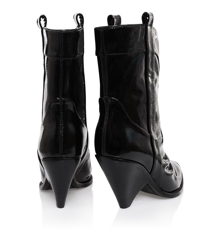 Black House Of Cb Low Calf Cowboy Boots | ERX-621958