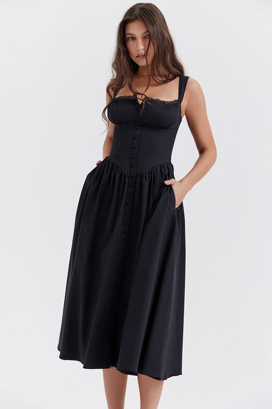 Black House Of Cb Midi  Dress | SFD-523817