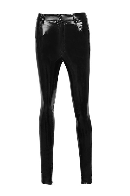 Black House Of Cb Patent Stretch Vinyls Leggings | CEP-483927