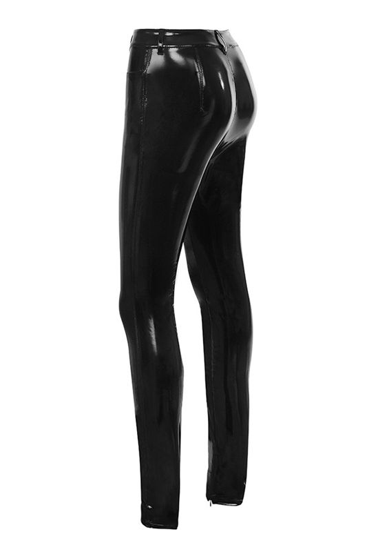 Black House Of Cb Patent Stretch Vinyls Leggings | CEP-483927