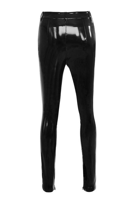 Black House Of Cb Patent Stretch Vinyls Leggings | CEP-483927