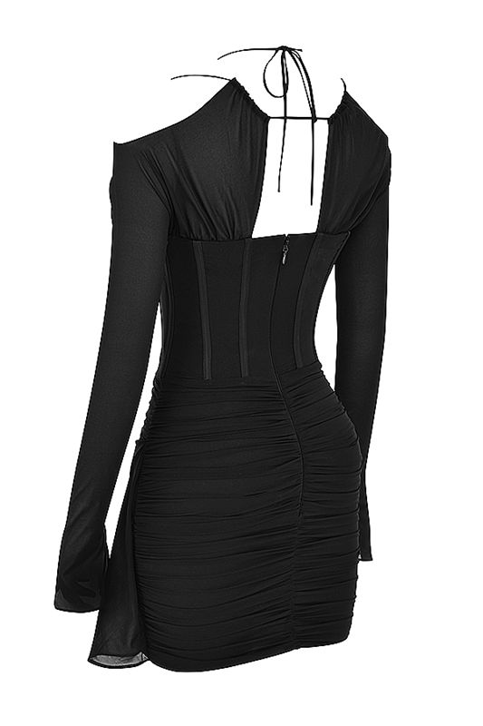 Black House Of Cb Real Silk Mini Dress | BMG-146305