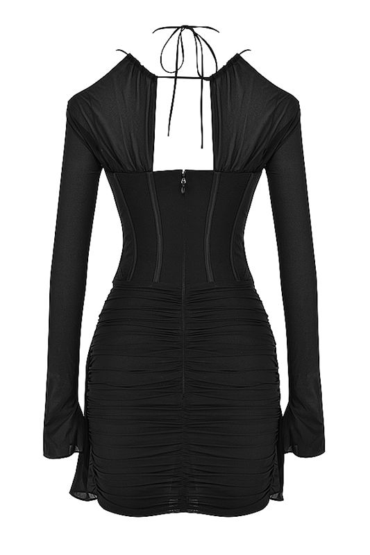 Black House Of Cb Real Silk Mini Dress | BMG-146305