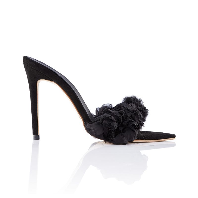 Black House Of Cb Ruffle  Heels | ESW-527618