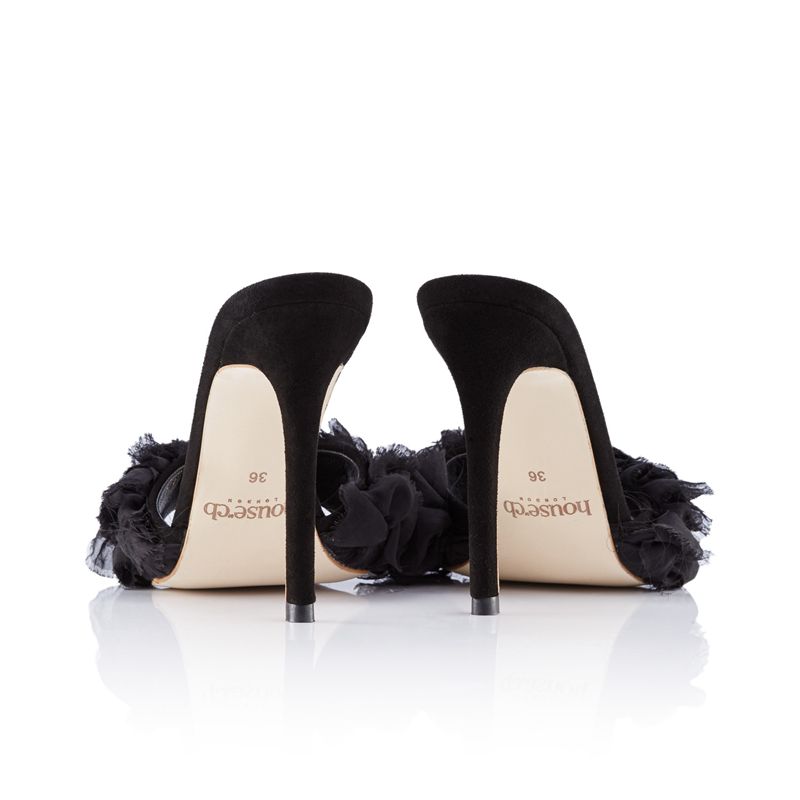 Black House Of Cb Ruffle  Heels | ESW-527618