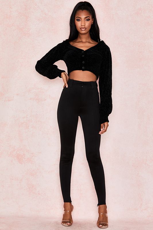 Black House Of Cb Skinny Jersey Pants | KQO-910543