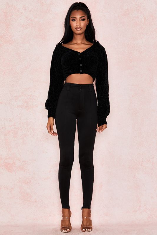 Black House Of Cb Skinny Jersey Pants | KQO-910543