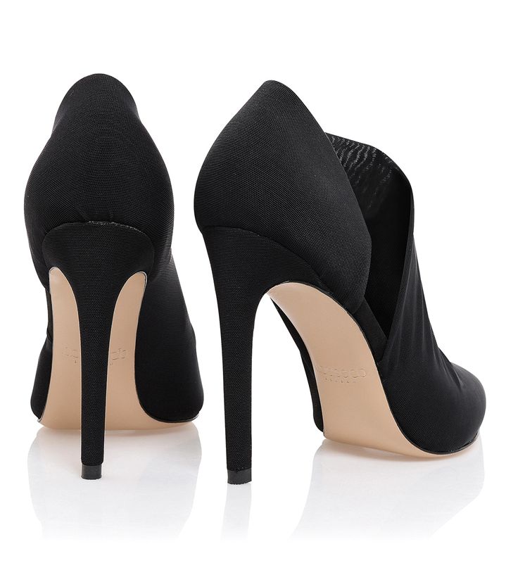 Black House Of Cb Sueded Cut Out Heels | OJI-215098