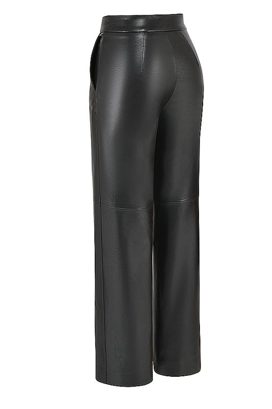 Black House Of Cb Vegan Leathers Pants | FQM-593427