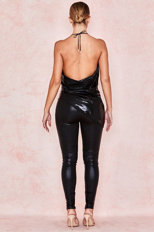 Black House Of Cb Wet Looks Leggings | BXC-035914