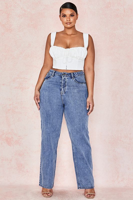 Blue House Of Cb Fit High Waist Jeans | PTY-401698