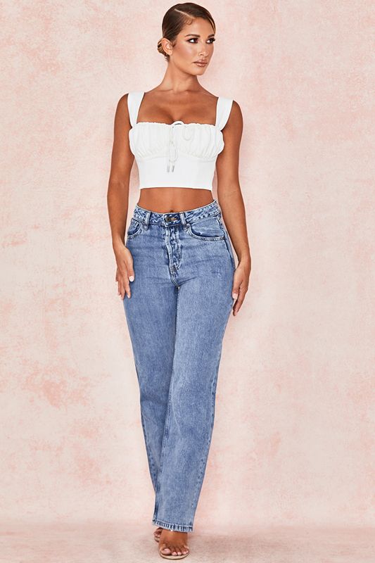 Blue House Of Cb Fit High Waist Jeans | PTY-401698