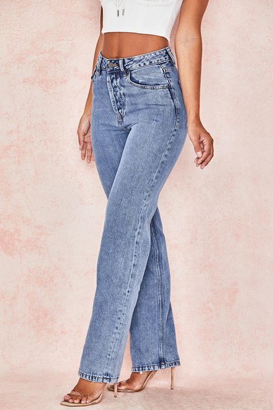 Blue House Of Cb Fit High Waist Jeans | PTY-401698