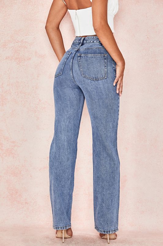 Blue House Of Cb Fit High Waist Jeans | PTY-401698