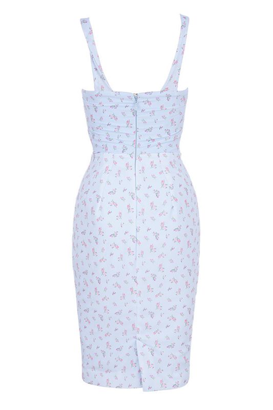 Blue House Of Cb Floral  Midi Dress | UBJ-710435