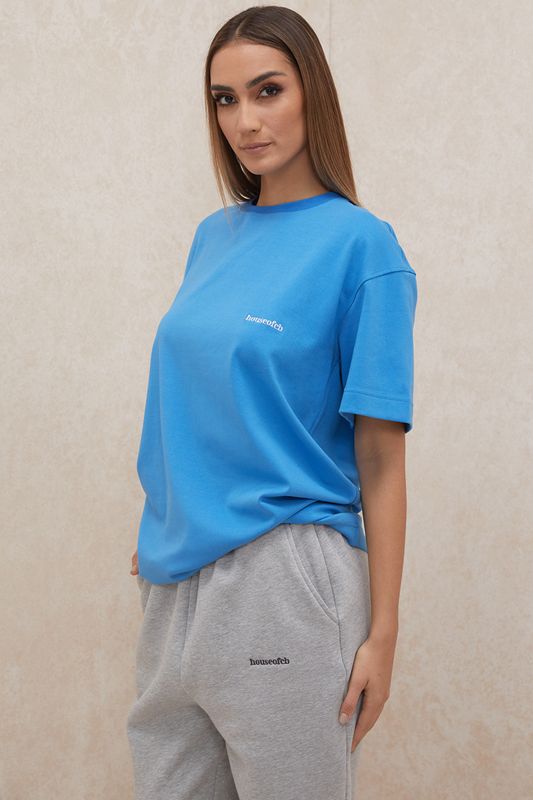 Blue House Of Cb Oversized Cotton Jersey T Shirts | OFJ-150297