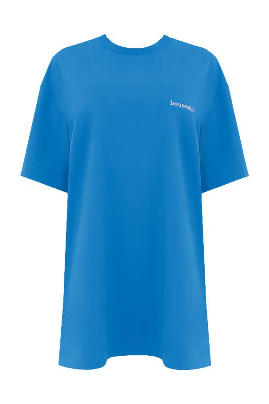 Blue House Of Cb Oversized Cotton Jersey T Shirts | OFJ-150297