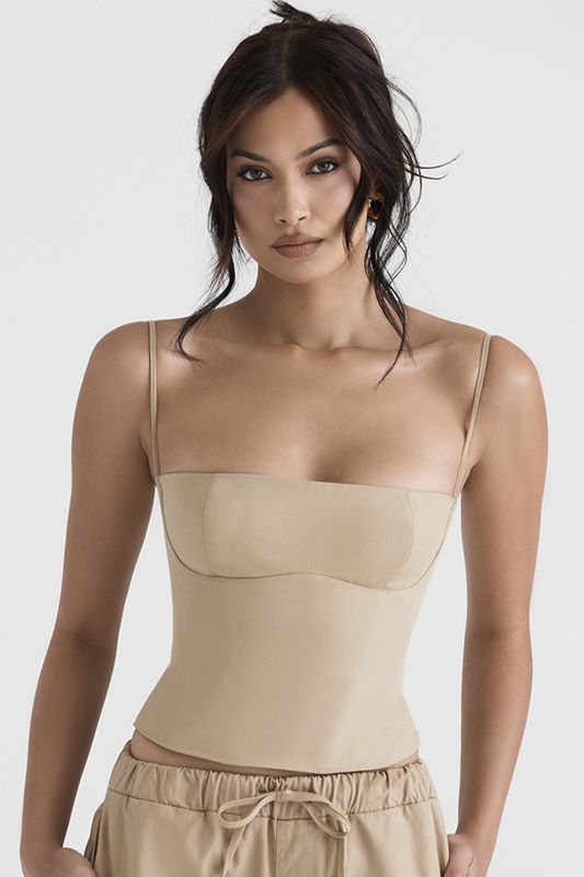 Brown House Of Cb Structured  Corset | KBN-069831