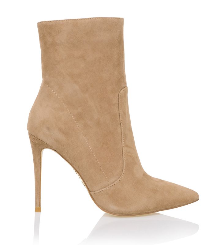 Brown House Of Cb Suede Stiletto Ankle Boots | IYS-963072