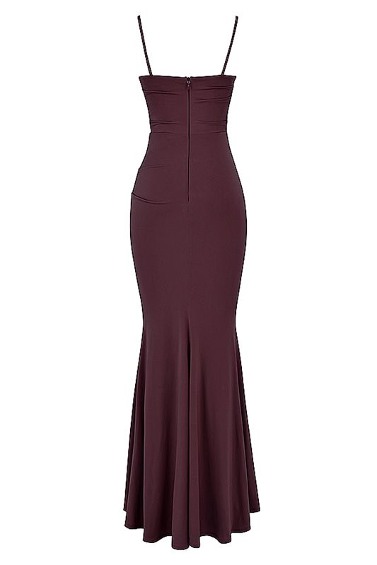 Burgundy House Of Cb Cherry Maxi Dress | UXN-359402