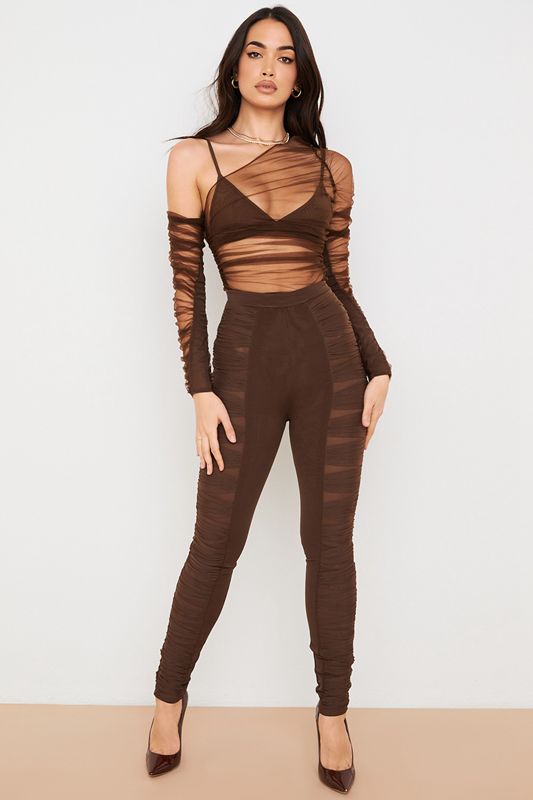 Chocolate House Of Cb Layered Meshs Pants | JXK-490258