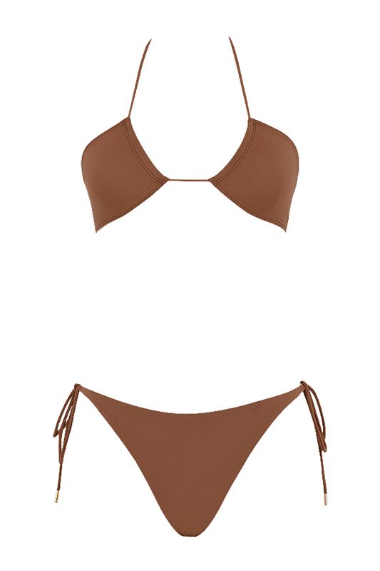 Chocolate House Of Cb Reverse Triangle Bikinis | CQT-358271