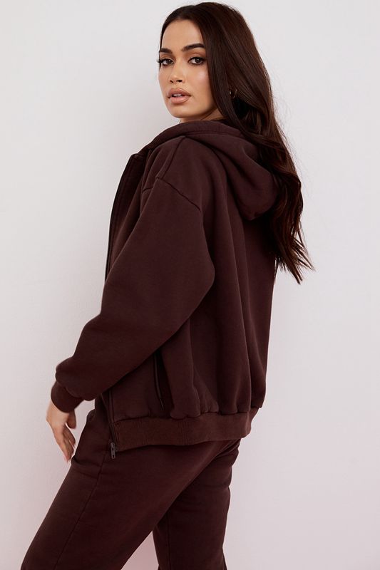 Chocolate House Of Cb Zip Through Hoodie | YPK-184379