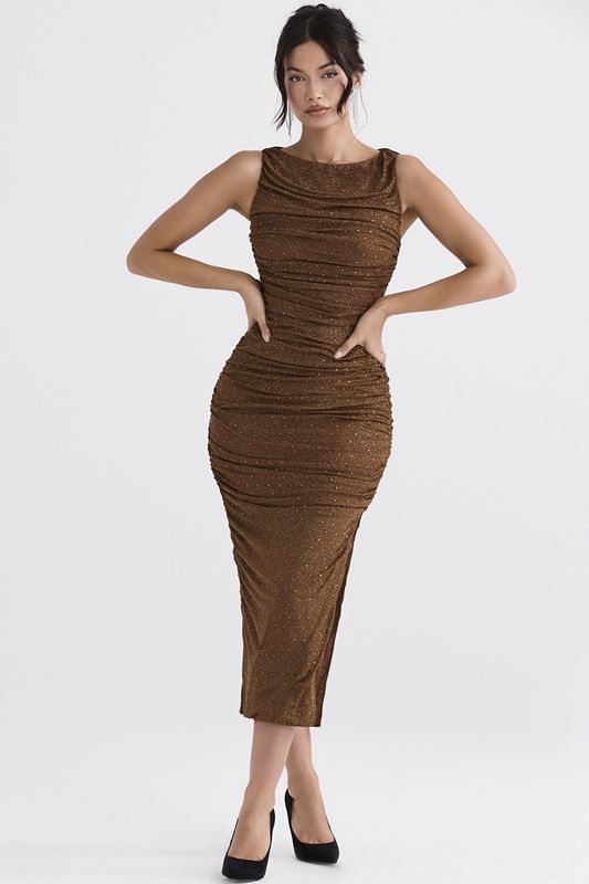 Coffee House Of Cb Crystallised Maxi Dress | XUE-784625