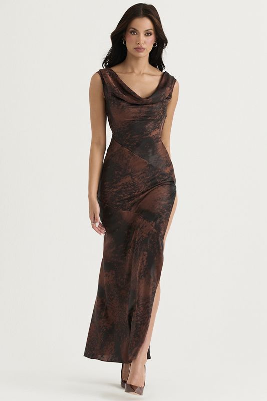 Copper House Of Cb Copper Bias Cut Maxi  Dress | ZKV-128407