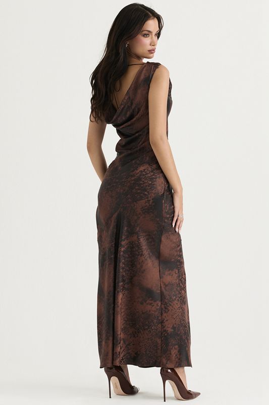 Copper House Of Cb Copper Bias Cut Maxi  Dress | ZKV-128407