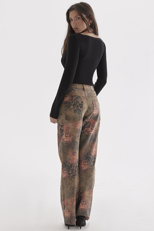 Copper House Of Cb Printed  Jeans | YHM-783295