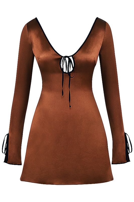 Copper House Of Cb Satin Mini Dress | UCP-895123